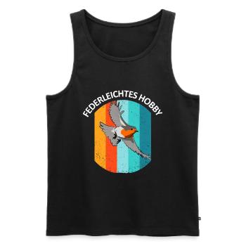 Vogelbeobachtung Vögel Beobachten Birding Vogel - Männer Premium Bio Tank Top - Schwarz - Vorne - Michal (187cm)