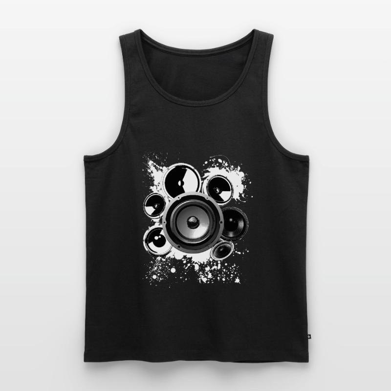 Speaker loudspeaker construction Hifi reference class techno Men's Premium Organic Tank Top