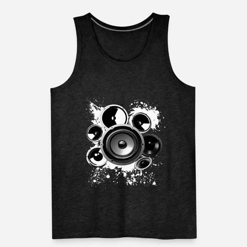 Speaker loudspeaker construction Hifi reference class techno Men's Premium Organic Tank Top