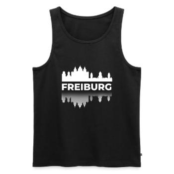 Freiburg im Breisgau City Baden-Württemberg Uni - Men's Premium Organic Tank Top - black - Front - Michal (187cm)