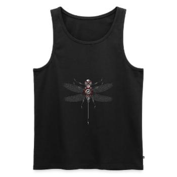 Libelle Insekt Techno Lautsprecher Roboter Bass - Männer Premium Bio Tank Top - Schwarz - Vorne - AI Model Male 178 light (178cm)