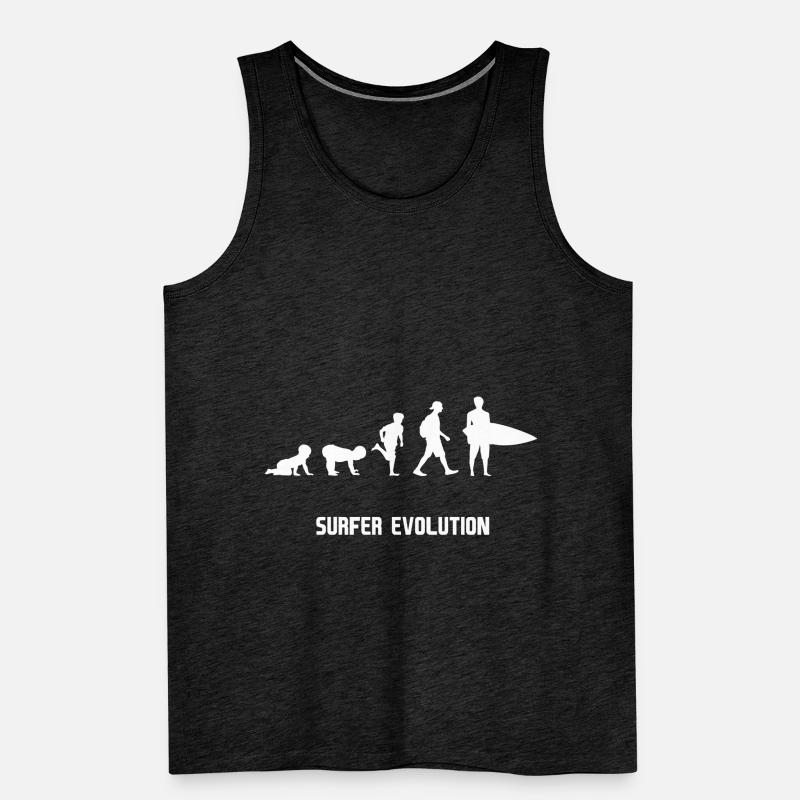 Surfer evolution evolution Männer Premium Bio Tank Top