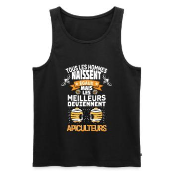 Das beste Geschenk für Imker - Männer Premium Bio Tank Top - Schwarz - Vorne - AI Model Male 178 light (178cm)