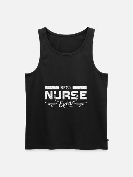 Beste Krankenschwester / Beste Krankenschwester - Männer Premium Bio Tank Top - Schwarz