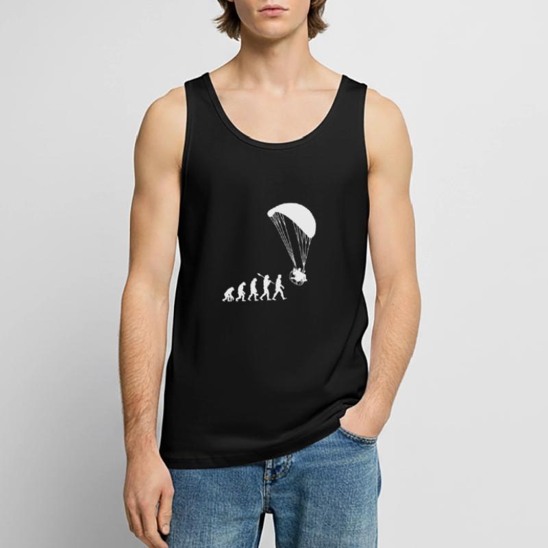 paramotorische Evolution vintage, paramotor Männer Premium Bio Tank Top
