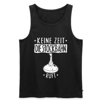 Keine Zeit Die Stockbahn Ruft Stockschießen - Männer Premium Bio Tank Top - Schwarz - Vorne - Michal (187cm)