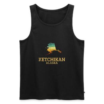 Ketchikan alaska, alaska - Men's Premium Organic Tank Top - black - Front - Michal (187cm)