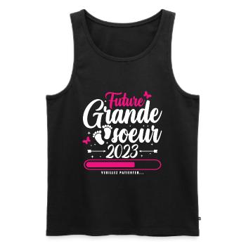Future Grande Soeur 2023 - Débardeur bio Premium Homme - noir - Devant - Michal (187cm)