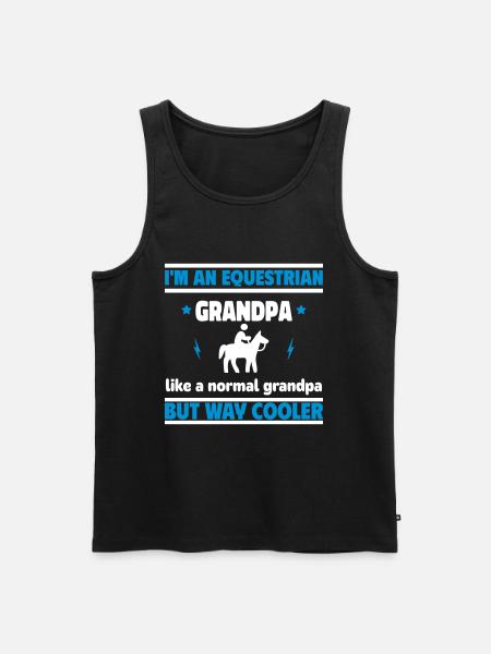 I'm a rider grandpa - Men's Premium Organic Tank Top - black