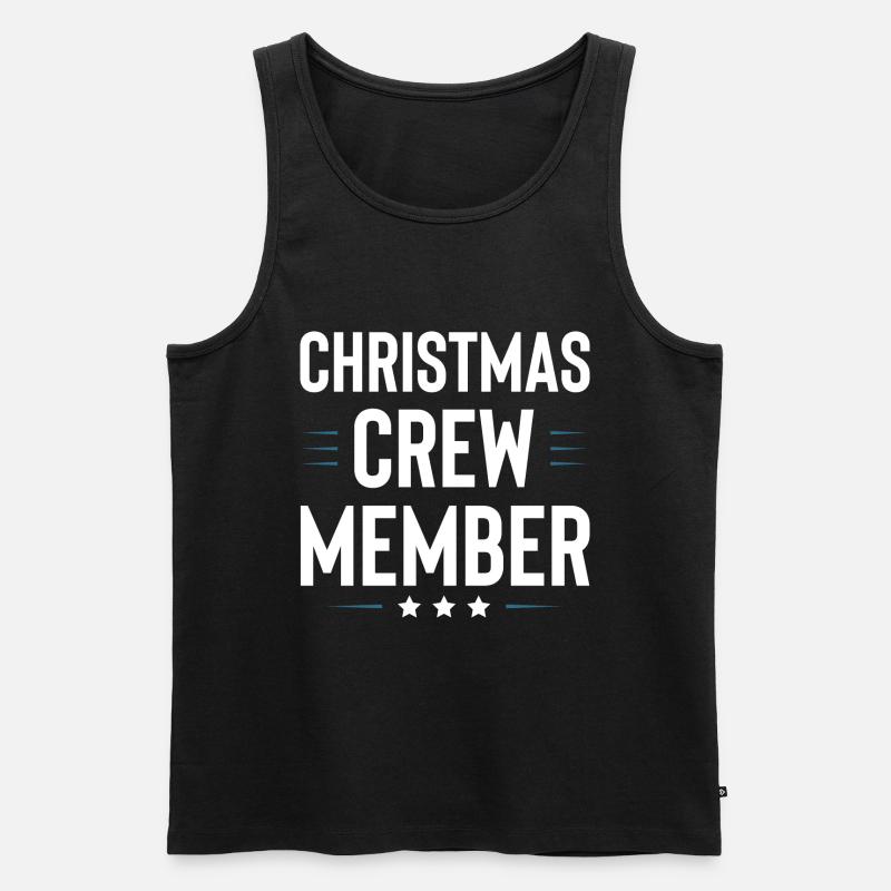 Christmas Crew - Männer Premium Bio Tank Top - Schwarz