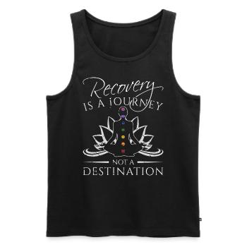 Reiki Meister Heilung Kristalle Chakra Chakra - Männer Premium Bio Tank Top - Schwarz - Vorne - AI Model Male 178 light (178cm)