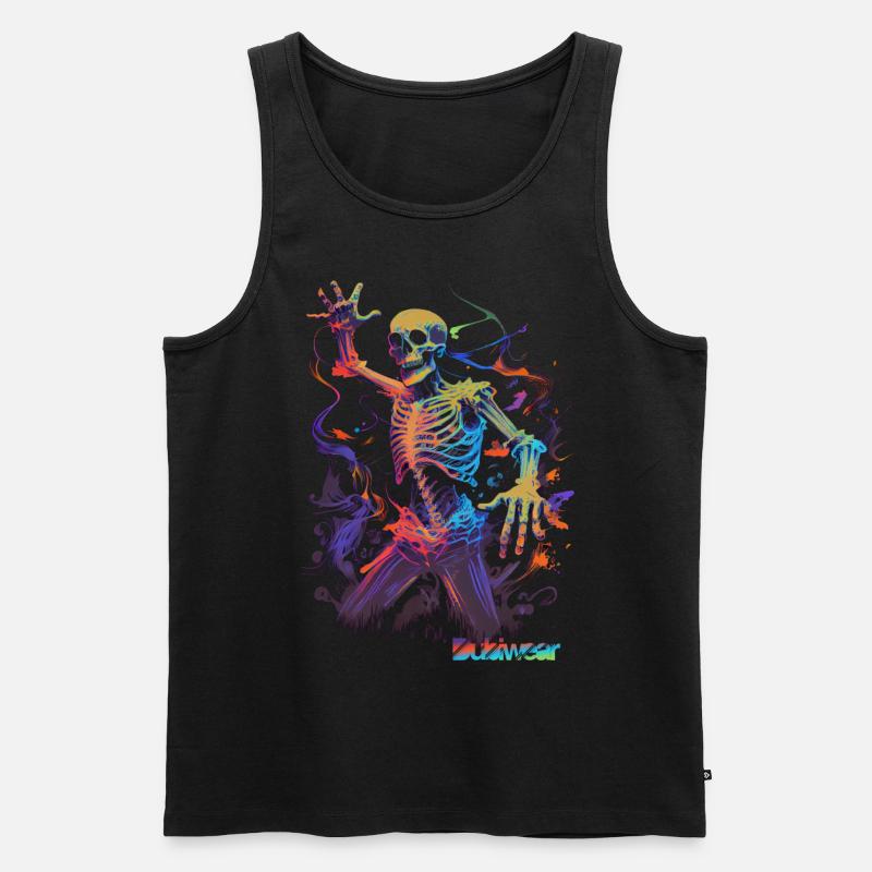 Ravin Skeleton - Männer Premium Bio Tank Top - Schwarz