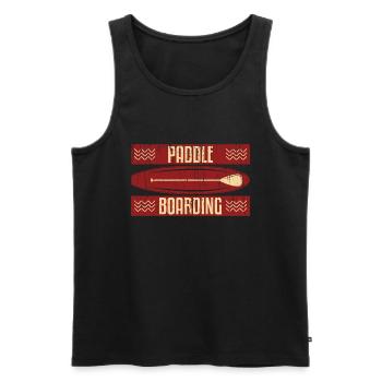 Paddle boat - Men's Premium Organic Tank Top - black - Front - Michal (187cm)