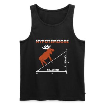 Hypotemoose Professeur de mathématiques Mathématicien Math - Débardeur bio Premium Homme - noir - Devant - Michal (187cm)