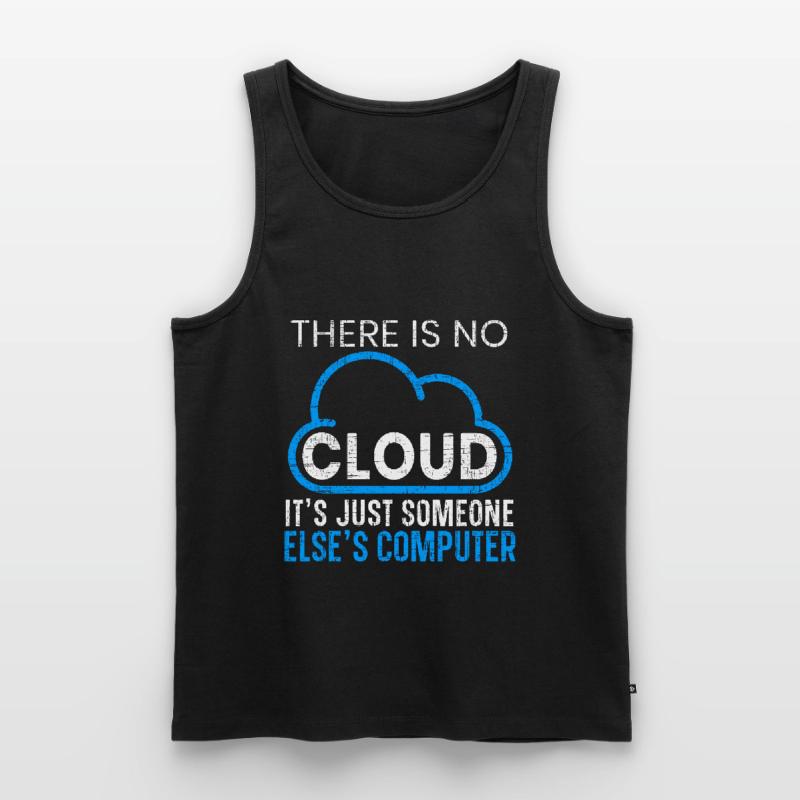Es gibt keine Cloud-Programmiersoftware Programmierer Männer Premium Bio Tank Top