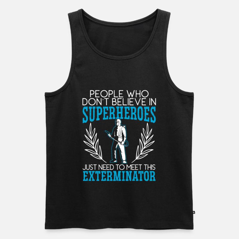 Kammerjäger Tierbekämpfung Schädlingsbekämpfung - Männer Premium Bio Tank Top - Schwarz