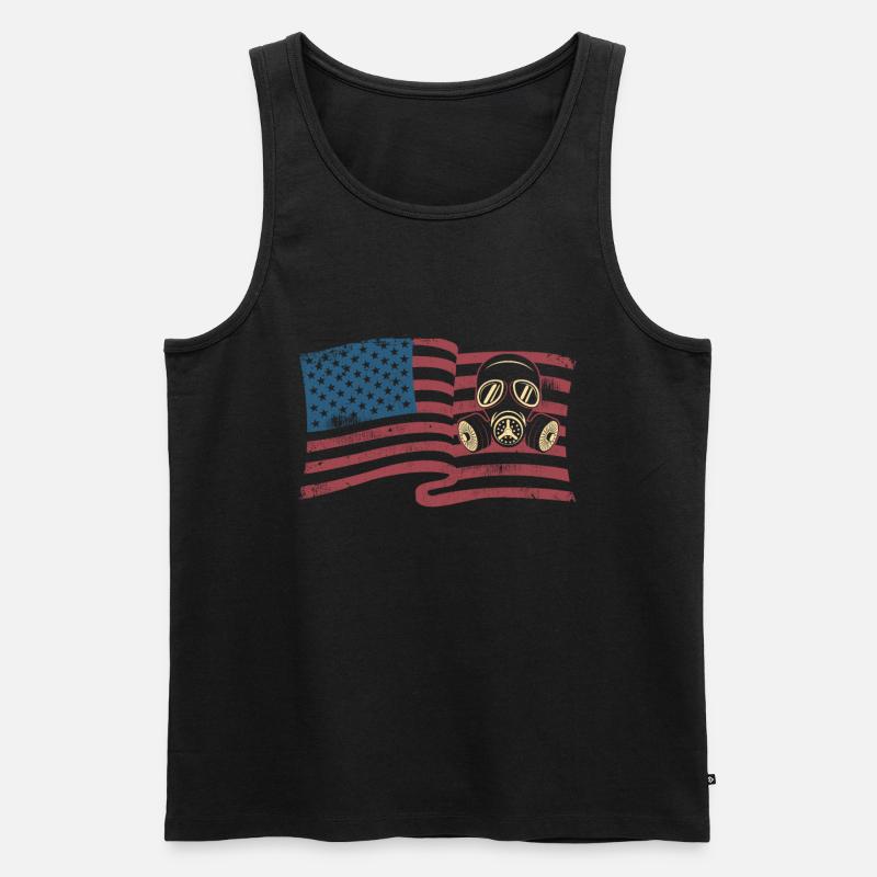 Amerikanischer Kammerjäger Tierkontrolle Schädlingsbekämpfung - Männer Premium Bio Tank Top - Schwarz