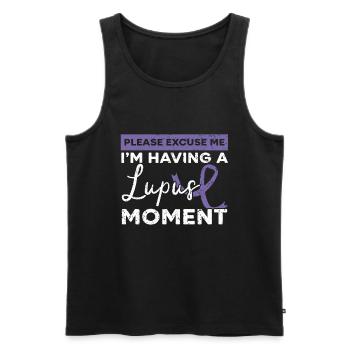 J’ai un moment de lupus Conscience du lupus - Débardeur bio Premium Homme - noir - Devant - AI Model Male 178 light (178cm)