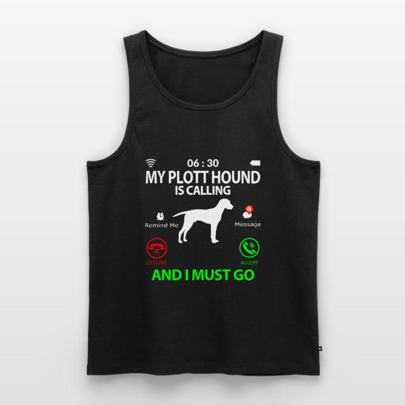 Plott Hound Plotthound Saying Funny Proverbs Men's Premium Organic Tank Top