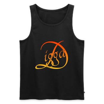 Digga - Männer Premium Bio Tank Top - Schwarz - Vorne - Michal (187cm)