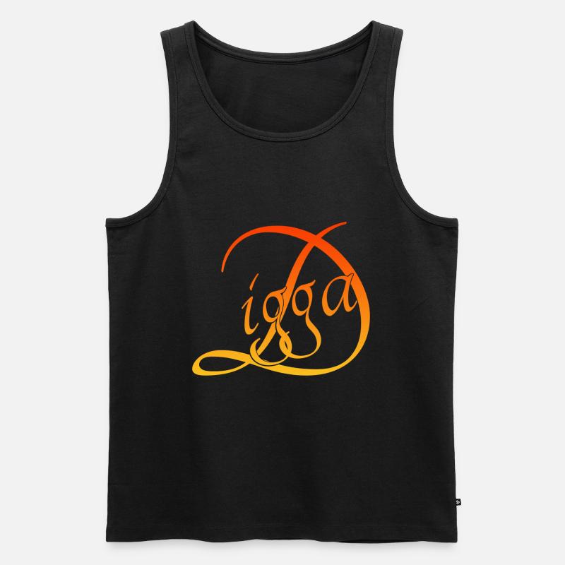 Digga - Männer Premium Bio Tank Top - Schwarz