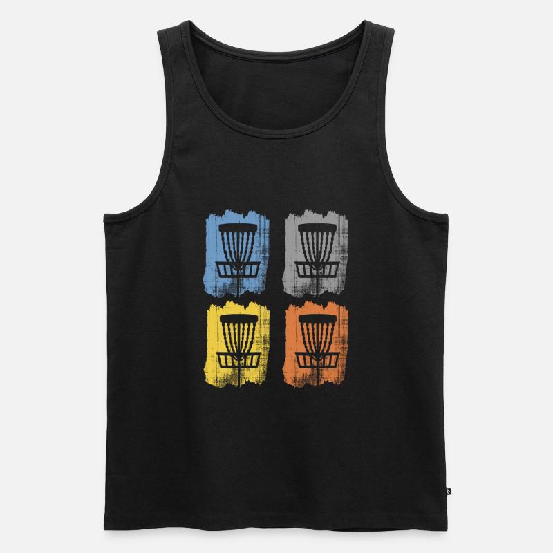 discgolf - Männer Premium Bio Tank Top - Schwarz