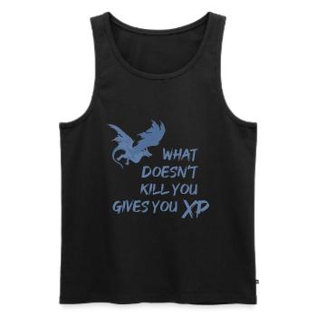 Dragon gaming roleplaying roleplay dungeon - Men's Premium Organic Tank Top - black - Front - AI Model Male 178 light (178cm)