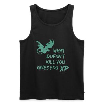 Gaming dungeon role-playing game - Men's Premium Organic Tank Top - black - Front - AI Model Male 178 light (178cm)