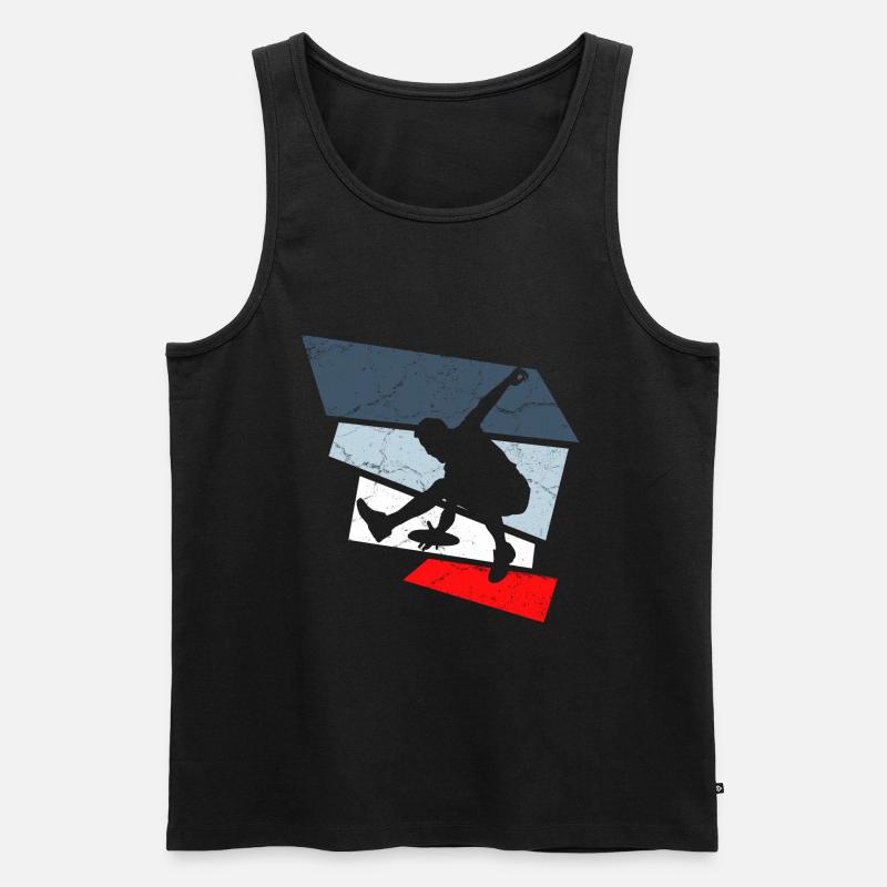 frisbee - Männer Premium Bio Tank Top - Schwarz