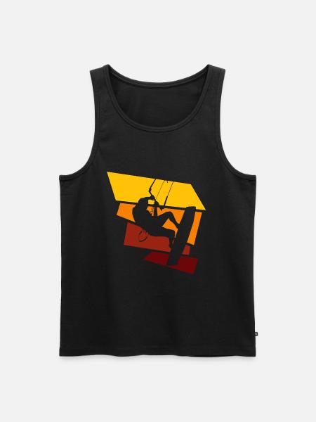 kitesurfing - Männer Premium Bio Tank Top - Schwarz
