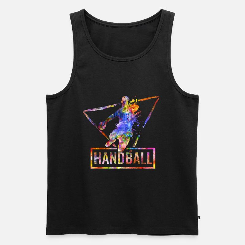 handball - Männer Premium Bio Tank Top - Schwarz