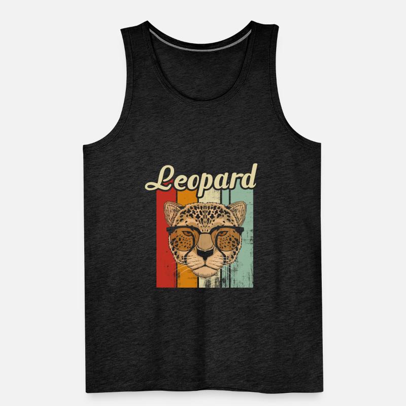 léopard Débardeur bio Premium Homme