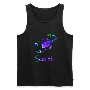 Scorpio - Men's Premium Organic Tank Top - black - Front - AI Model Male 178 light (178cm)