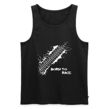 Motocross - Men's Premium Organic Tank Top - black - Front - Michal (187cm)