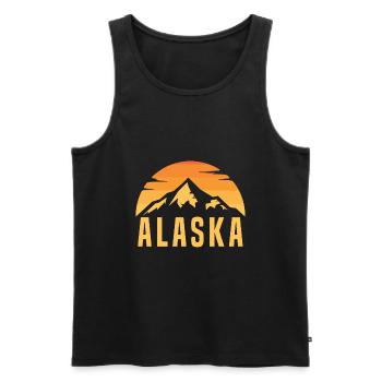 Alaska - Débardeur bio Premium Homme - noir - Devant - AI Model Male 178 light (178cm)