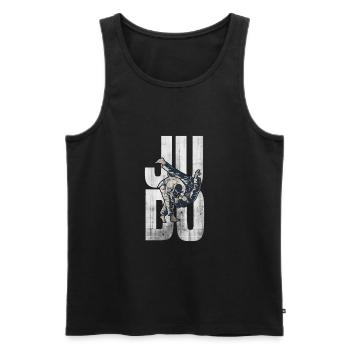Judo - Débardeur bio Premium Homme - noir - Devant - Michal (187cm)