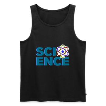 science - Débardeur bio Premium Homme - noir - Devant - Michal (187cm)