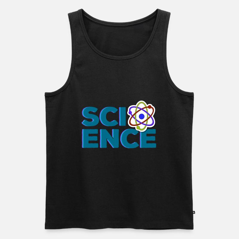 Wissenschaft - Männer Premium Bio Tank Top - Schwarz
