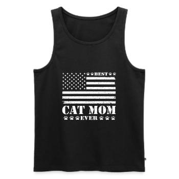 Katzen Mutter Best Cat Mom Ever Katze Geschenkidee - Männer Premium Bio Tank Top - Schwarz - Vorne - AI Model Male 178 light (178cm)