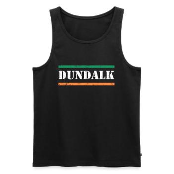 Dundalk - Men's Premium Organic Tank Top - black - Front - Michal (187cm)