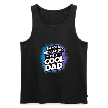 Cool Dad Saying Father's Day Best Dad - Men's Premium Organic Tank Top - black - Front - Michal (187cm)