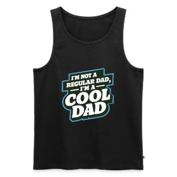 Cool Dad Saying Father's Day Best Dad - Men's Premium Organic Tank Top - black - Front - Michal (187cm)