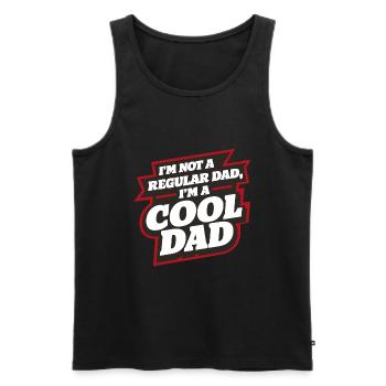 Cool Dad Saying Father's Day Best Dad - Men's Premium Organic Tank Top - black - Front - Michal (187cm)