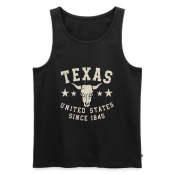 Texas, United States Since 1845 USA America - Men's Premium Organic Tank Top - black - Front - Michal (187cm)