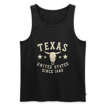 Texas, United States Since 1845 USA America - Men's Premium Organic Tank Top - black - Front - Michal (187cm)