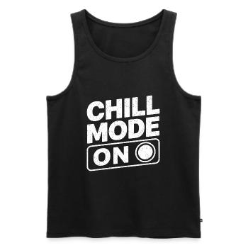 Chill Mode On Relax Relax - Men's Premium Organic Tank Top - black - Front - AI Model Male 178 light (178cm)