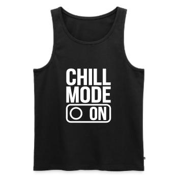 Chill Mode On Relax Relax - Men's Premium Organic Tank Top - black - Front - AI Model Male 178 light (178cm)