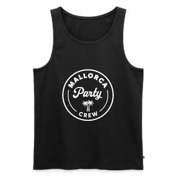 Mallorca Party Crew Sommer, Sonne & Partyfeeling - Männer Premium Bio Tank Top - Schwarz - Vorne - Michal (187cm)