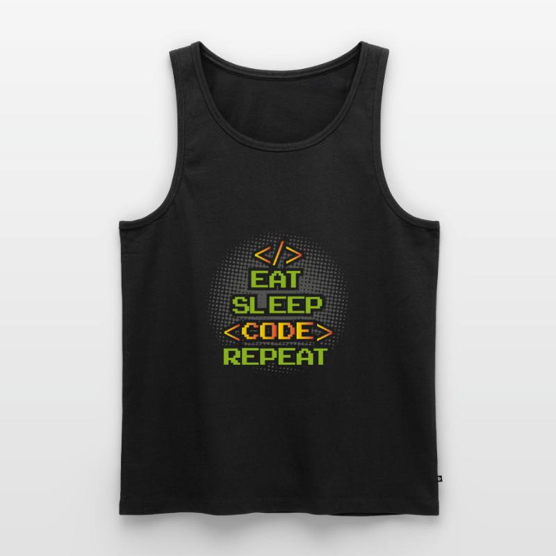 Funny Programmer Software Developer Männer Premium Bio Tank Top