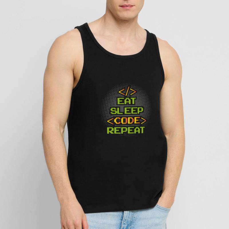 Funny Programmer Software Developer Männer Premium Bio Tank Top